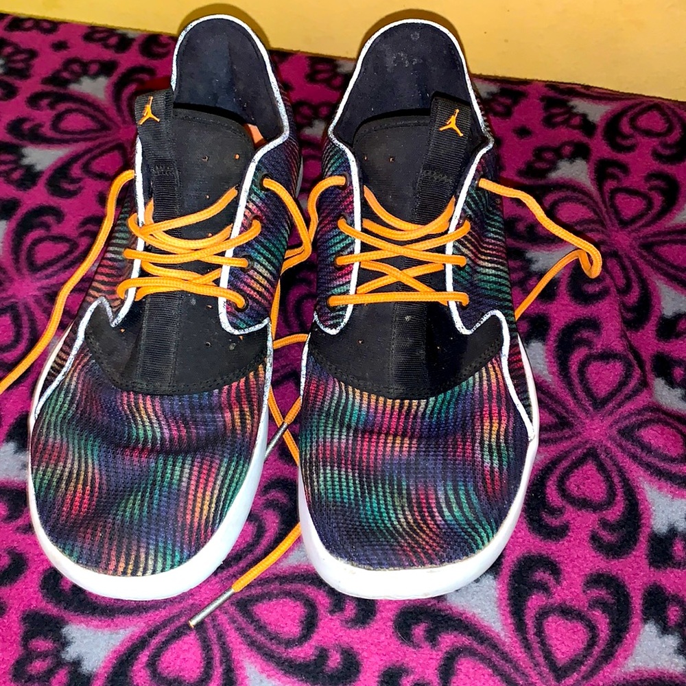 Jordan multicolored cloth running shoes used